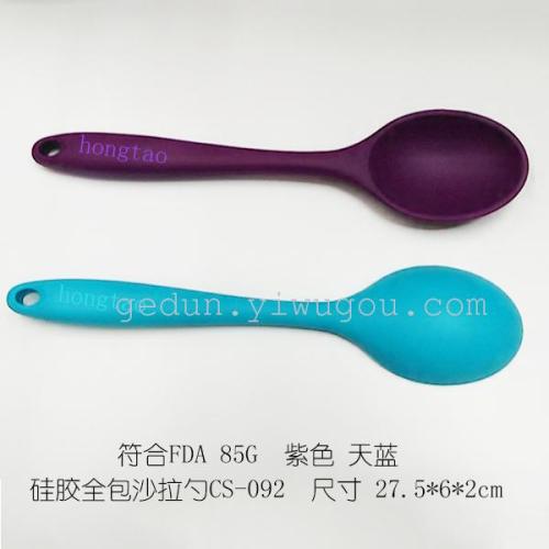 new silicone all-inclusive salad spoon scraper spoon household spoon factory direct sales