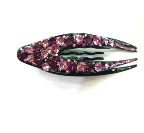 Duckbill Clip Large Rhinestone Bangs Clip Updo Hair Accessories simple and Stylish