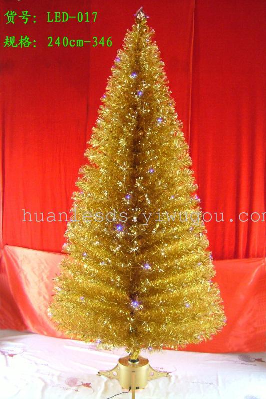 金叶子光纤树 LED圣诞树 圣诞树