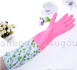 new thickened anti-fouling anti-oil dishwashing gloves wear-resistant durable laundry household gloves latex