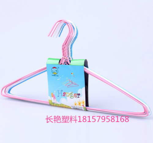 930 iron wire plastic drying rack clothes hanger clothes hanger plastic clothes rack support multi-color