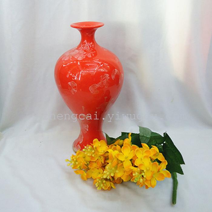 Crystalline glaze ceramic vase, craft vase, ceramic vase pic 3
