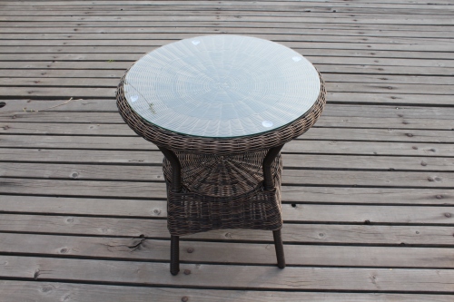 Indoor Balcony Table and Chair Rattan Chair Three-Piece Outdoor Rattan Balcony Table and Chair Outdoor Occasional Table and Chair Sets