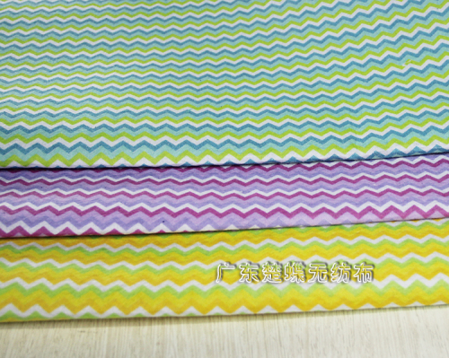 Handmade DIY 3-Color Corrugated Non-Woven Fabric Printing Special Non-Woven Fabric Fabric