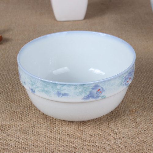 red azalea （8006） jingyu pigeon porcelain underglaze ceramic bowl soup bowl simple high-end porcelain