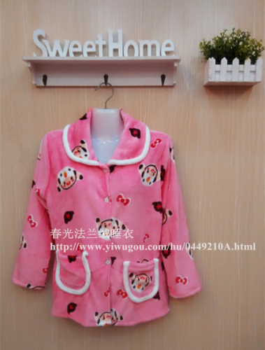 Autumn and Winter New Women‘s Thickened Flannel Pajamas Women‘s Winter Cute Cartoon Thermal Homewear