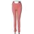 New  sunset red women's middle-waisted pants elastic  pencil pants casual  leggings