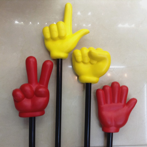 factory direct pu big finger stick cartoon gesture stick hot selling toys wholesale small size large size
