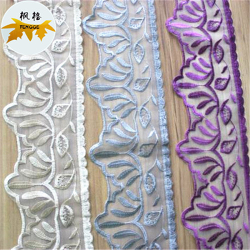 factory direct sales high quality stabilized yarn embroidered clothing decorative lace