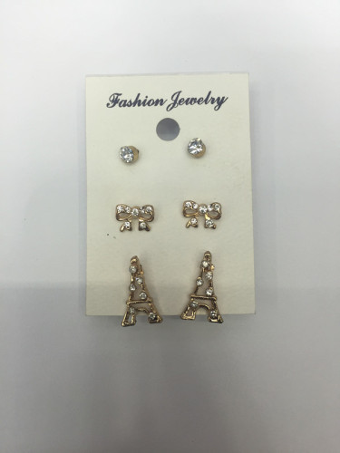 alloy stud earrings