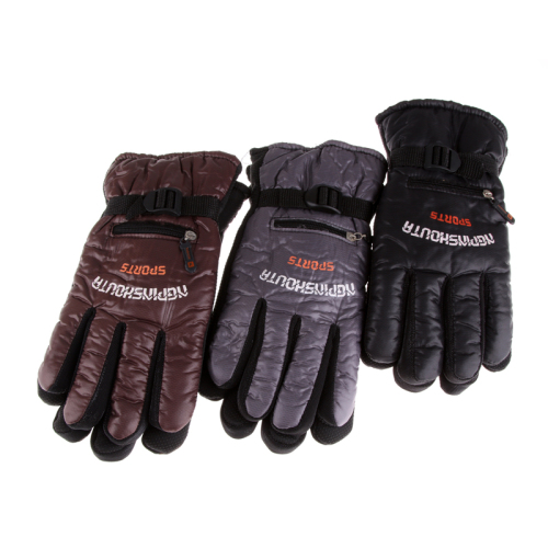 Outdoor Cycling Men‘s Gloves Five Fingers Cotton Gloves Thick Cold-Proof Waterproof Warm Gloves