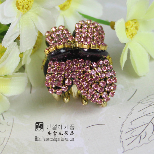 korean gold-plated diamond-studded claw clip exquisite fashion