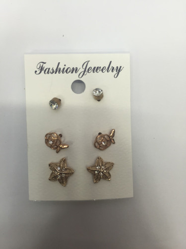 alloy stud earrings