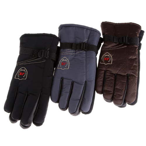 Outdoor Cycling Men‘s Gloves Five Finger Gloves Thickened Cold-Proof Waterproof Warm Gloves 