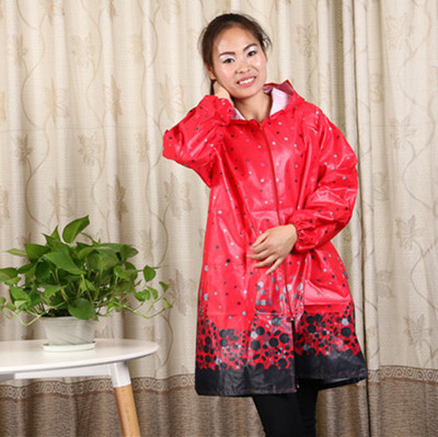 The New Kitchen Apron long sleeved smock zipper waterproof and oil proof coat apron processing work