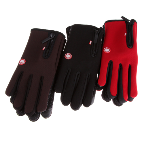 Non-Slip Sports Gloves Men‘s Gloves Touch Screen Gloves Velvet Cold Protection Warm Gloves
