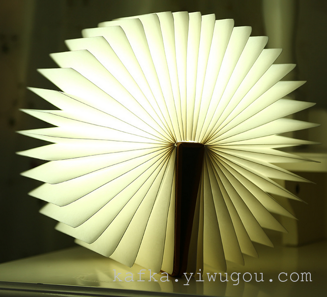 新款大号书本灯 创意书本usb充电台灯 翻页书本灯