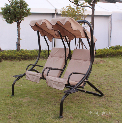 Outdoor Furniture Courtyard Garden Dual-Use Couple Swing Indoor and Outdoor Balcony Swing Rocking Chair Glider