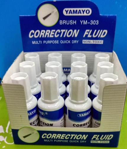 Yamayo Beiwei Correction Fluid Brush Bottle Type YM-303 Office Supplies