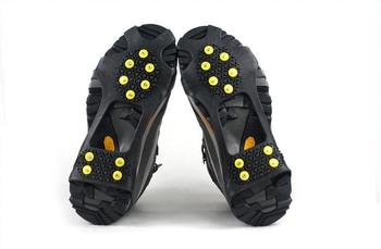 Ten teeth outdoor mountaineering skidproof shoes cover simple ice claw snow shoes cover rain skidproof