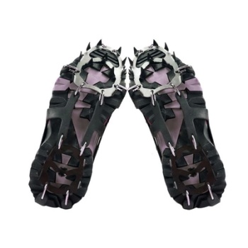 18 tooth crampon non-slip shoe cover outdoor climbing snow wear steel plate fishing crampon ice claw snow claw