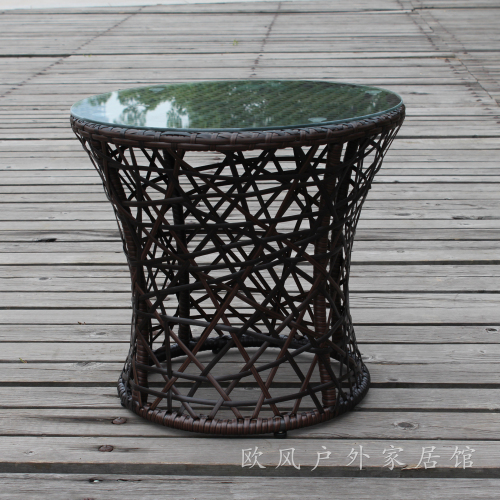 Bird‘s Nest Rattan Table and Chair Rattan Chair Three-Piece Combination Courtyard Leisure Balcony Outdoor Furniture Dining Garden