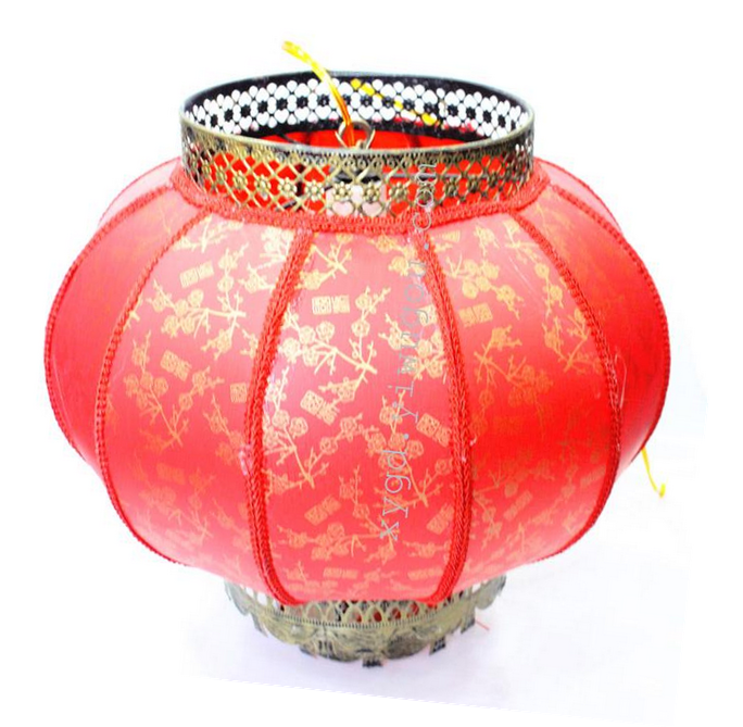 30#大红灯笼宫灯婚庆装饰广告灯笼铁皮铁口灯笼国庆节喜庆用品