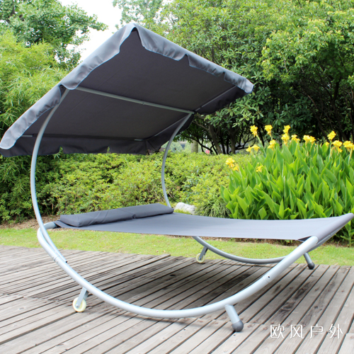 dual-purpose swing bed hammock iron rocking chair recliner indoor and outdoor balcony hanging chair swing chair outdoor beach bed