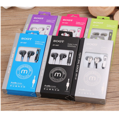 New in-ear headphone phone headset with microphone ST-1007