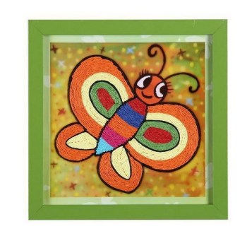 纸绳粘贴画贴纸画儿童DIY手工制作创意_ 义乌