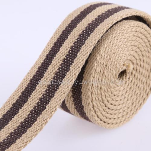 Pure Cotton Thick Canvas Belt Handmade Cloth Art Wholesale Backpack Belt Ribbon