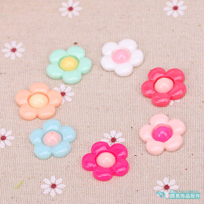 Plum blossom resin accessories SMT children Five little flower accessories