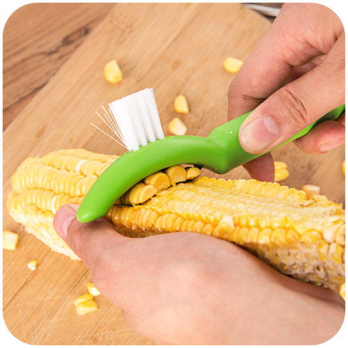 With Cleaning Brush Corn Grater Thresher Peeling Corn Grater Kitchen Peeler