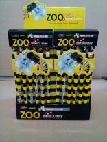 【博士特】红木热转印高级椴木学生动物铅笔