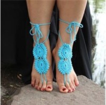 Pure Cotton Hand-Crocheted Anklet