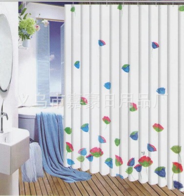 Professional printing 150D*150D spring Asian bath curtain printing
