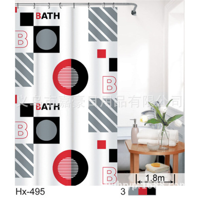 The Factory wholesale waterproof peva shower curtain, printing shower curtain wholesale a variety of patterns and colors can be selected