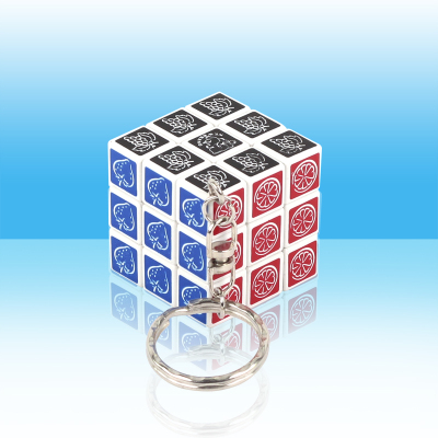 The three-order rubik's cube children's puzzle casual toy is easy to carry.