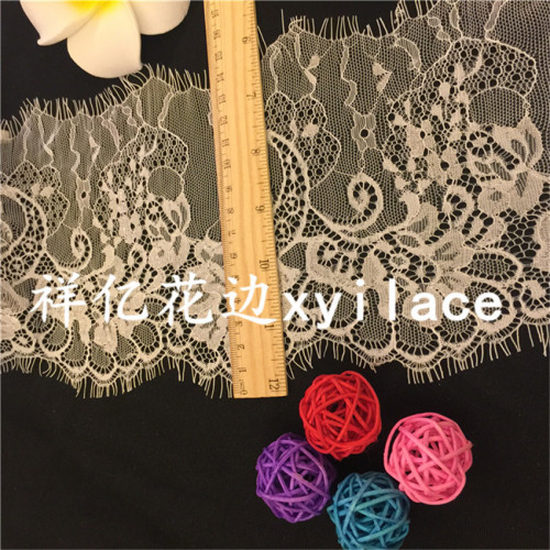 factory direct eyelash lace fabric clothing accessories spot supply lace j019