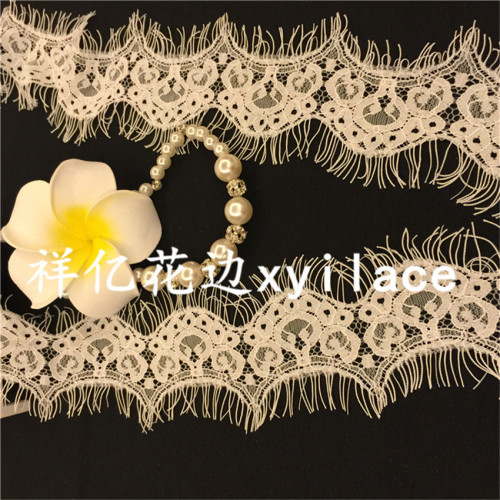 factory direct eyelash lace fabric clothing accessories spot supply lace j014