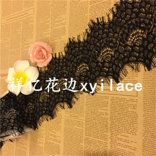 Factory Direct Sales Eyelash Lace Fabric Clothing Accessories Spot Supply Lace J229