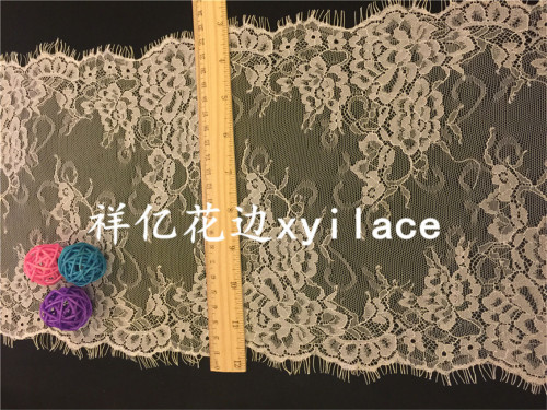 Factory Direct Sales Eyelash Lace Fabric Clothing Accessories Spot Supply Lace J038
