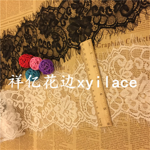 Factory Direct Sales Eyelash Lace Fabric Clothing Accessories Spot Supply Lace J020