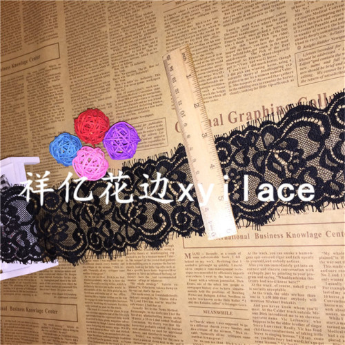 factory direct eyelash lace fabric clothing accessories spot supply lace j030