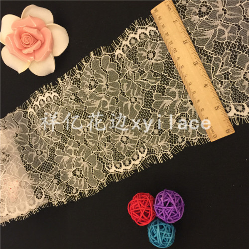 Factory Direct Sales Eyelash Lace Fabric Clothing Accessories Spot Supply Lace J258