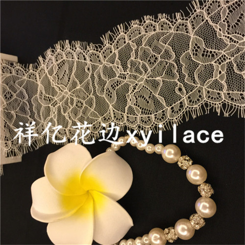 Factory Direct Sales Eyelash Lace Fabric Clothing Accessories Spot Supply Lace J256