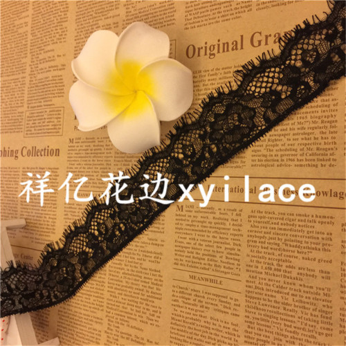 factory direct sales eyelash lace fabric clothing accessories in stock supply j082
