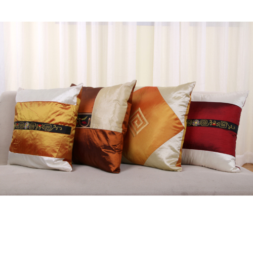 Patchwork Embroidery Pillow Cover Bedside Cushion Sofa Car Cushion Office Cushion without Core