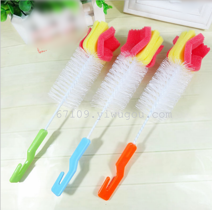 海绵奶瓶杯刷长柄保温杯刷子杯子清洁刷家用款厨房洗刷 2元店货源