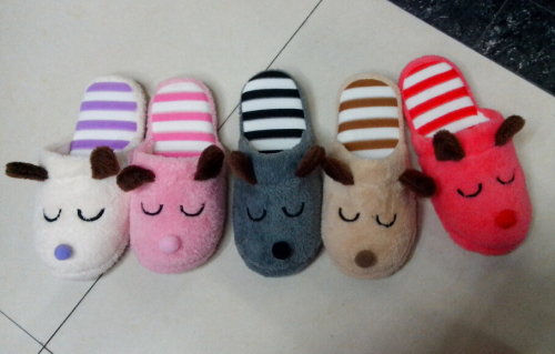 Popular Autumn and Winter New Cartoon Sleeping Bear Soft Soled Cotton Slipper Home Indoor Cotton Slippers